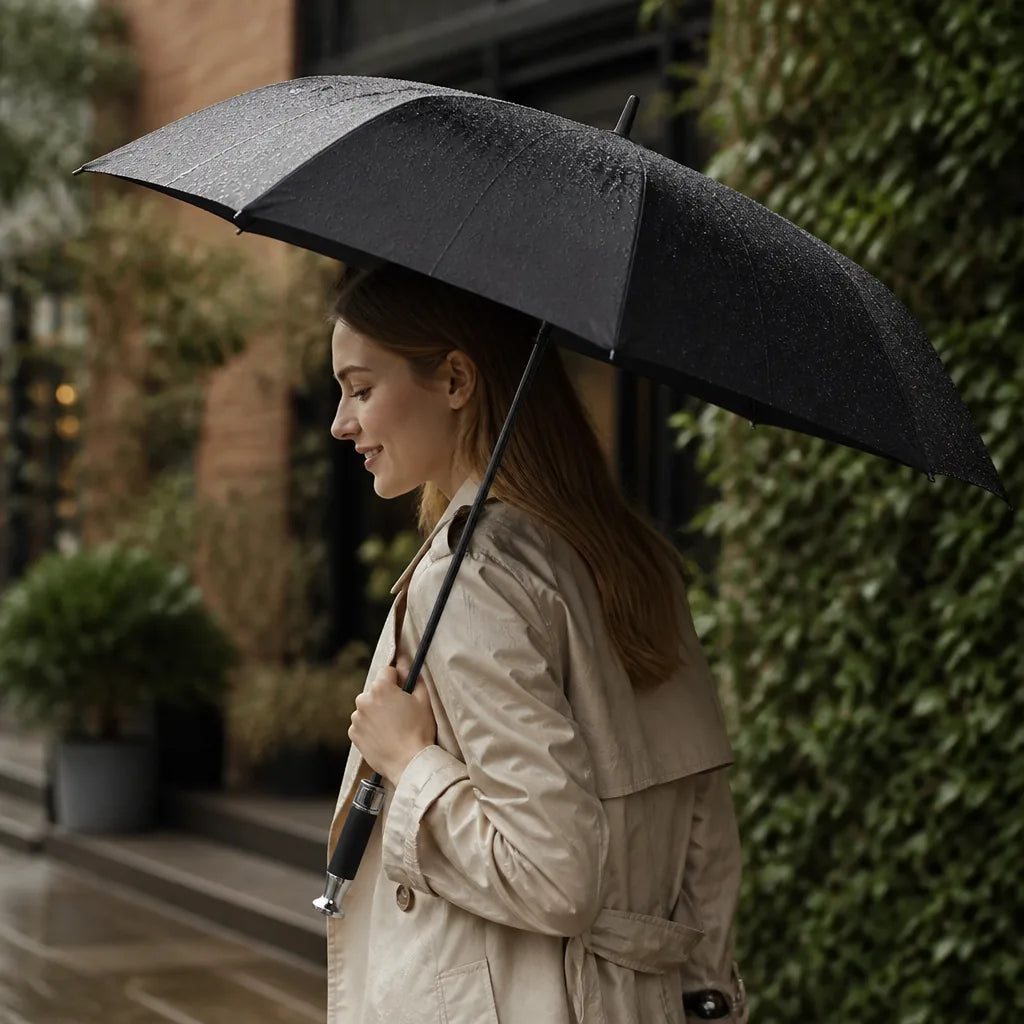 Compact Double-Layer Folding Umbrella (Ergonomic Handle)