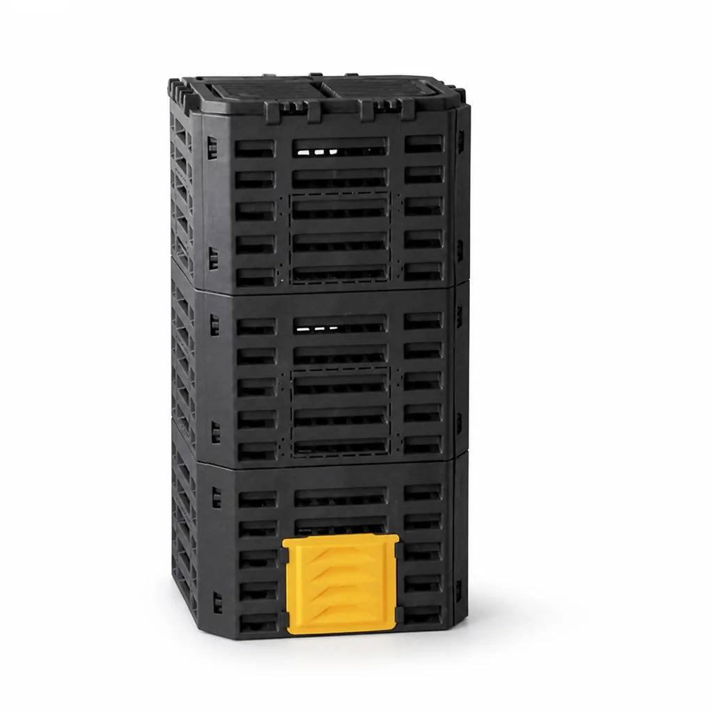 Compost Bin Large Opening Stackable Aerated