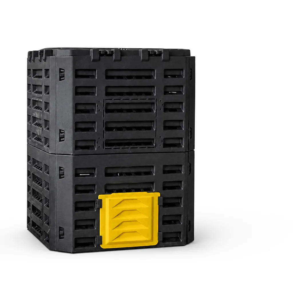 Compost Bin Large Opening Stackable Aerated