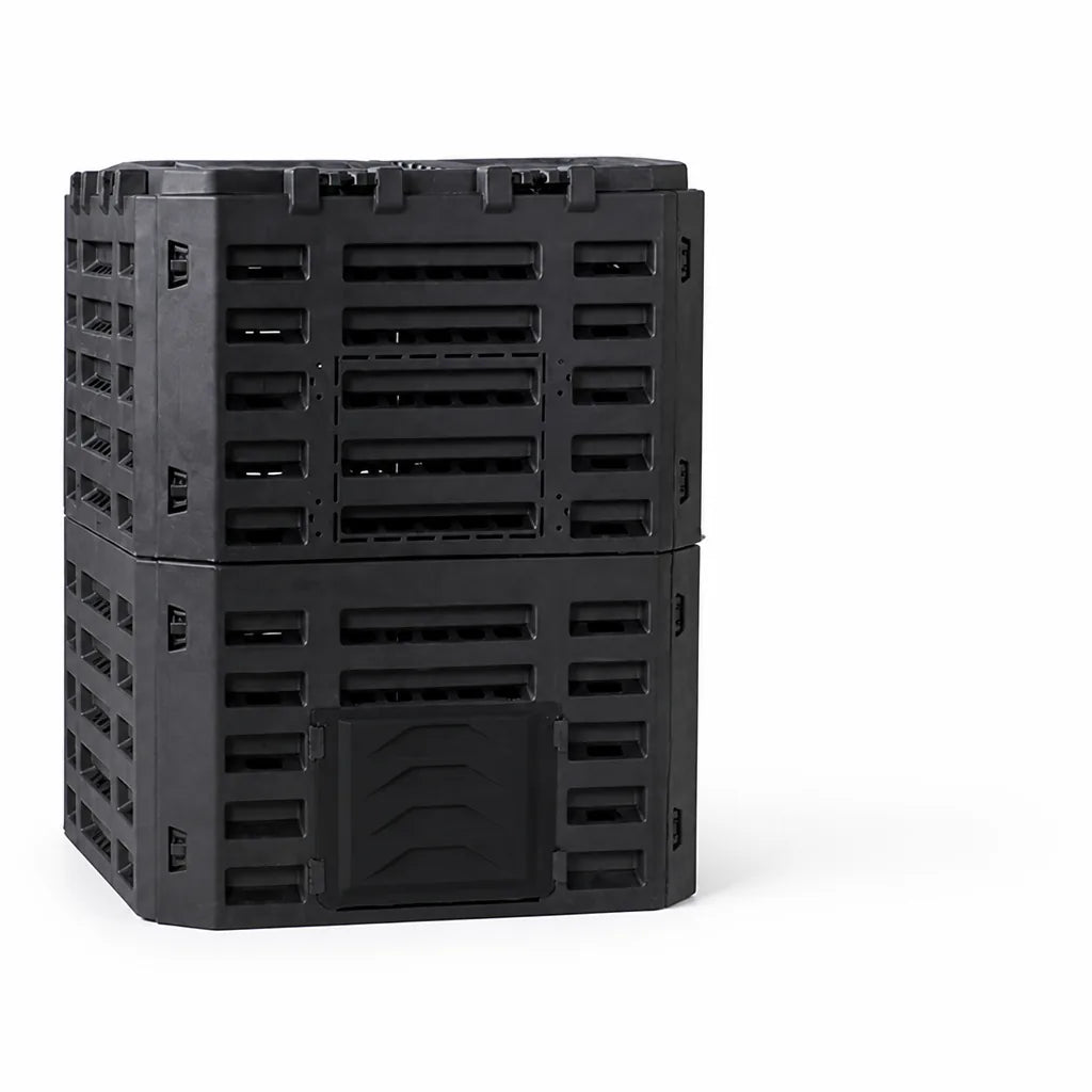 Compost Bin Large Opening Stackable Aerated