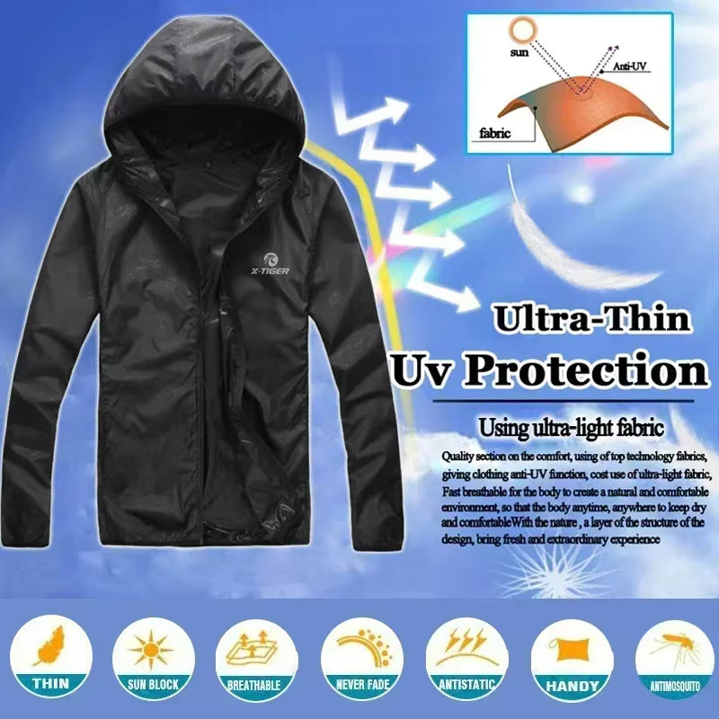 Cycling Jacket Windproof & Reflective Lightweight Sun Protection