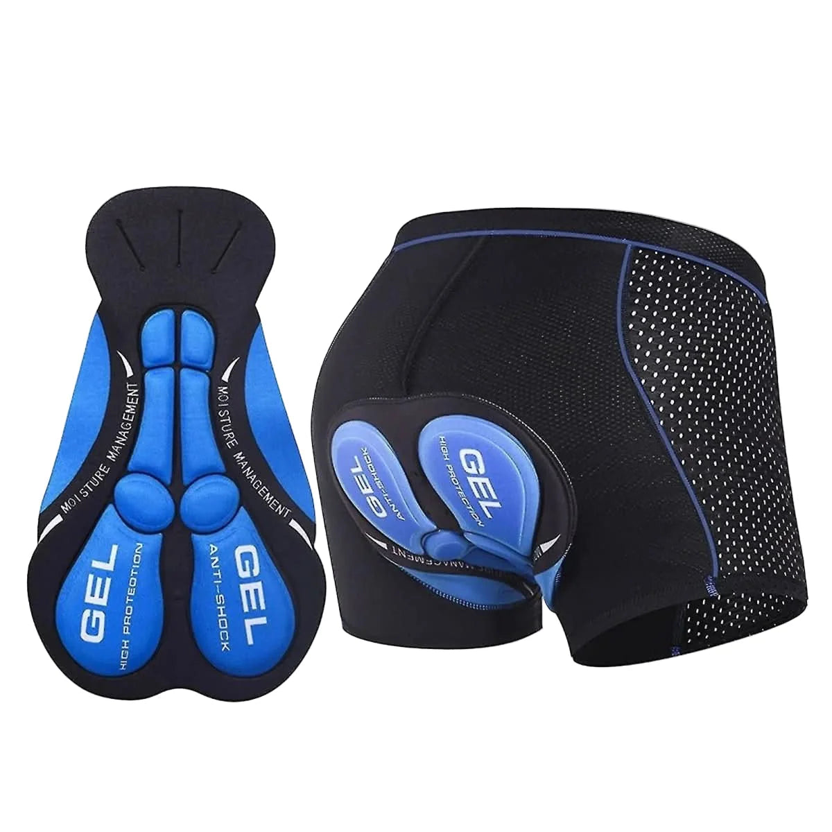 Cycling Shorts Gel-Padded Breathable Moisture-Wicking