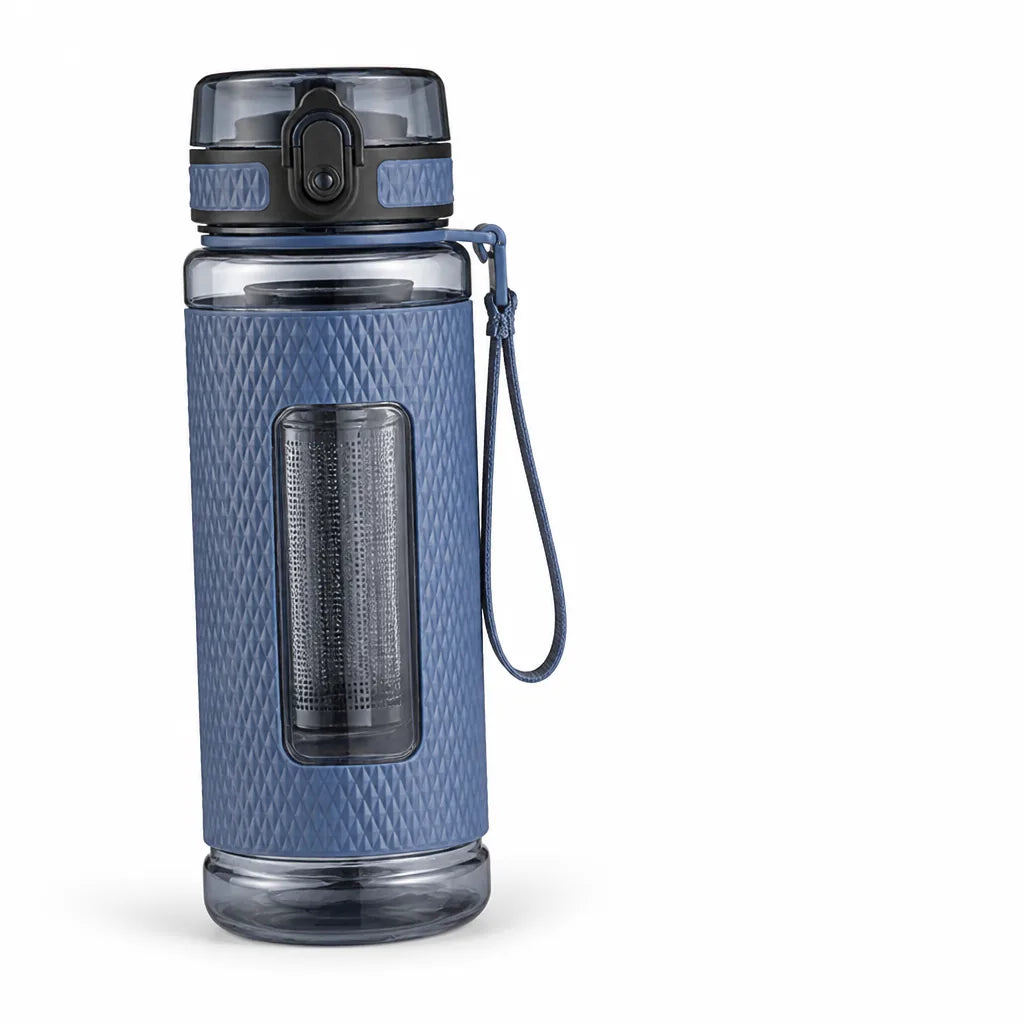 Diamond Prismatic Wide-Mouth Tea Infuser Sports Water Bottle