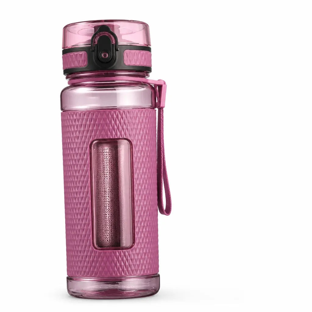 Diamond Prismatic Wide-Mouth Tea Infuser Sports Water Bottle