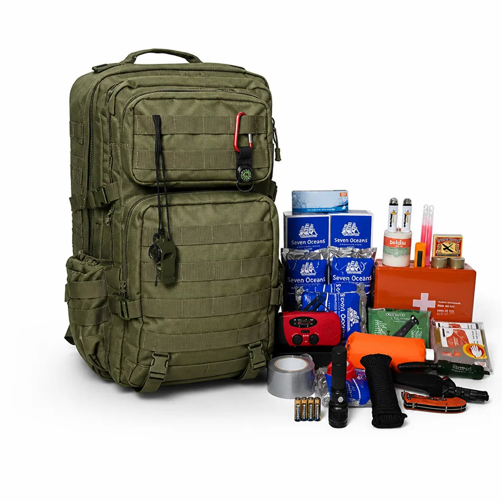 Emergency Kit 72-Hour Preconfigured 45 L Tactical Backpack