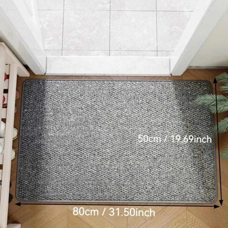 Entrance Rug Faux Jute Non-Slip Backing Indoor & Outdoor