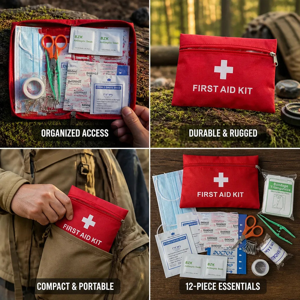 First Aid Kit Compact Tactical 12-Piece