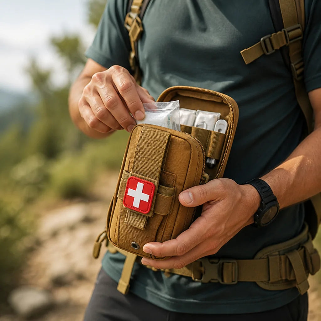 First Aid Pouch MOLLE-Compatible Water-Resistant Organized Interior