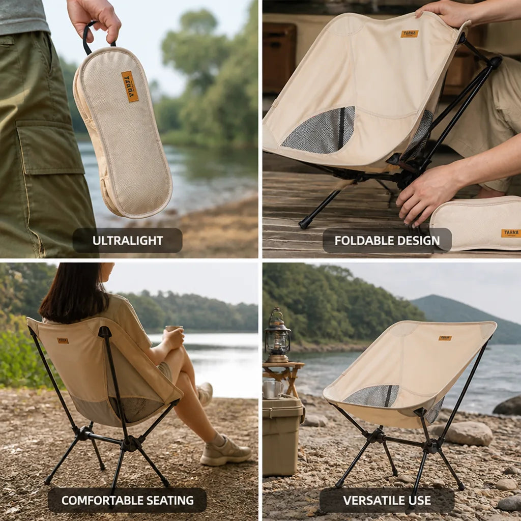 Foldable Camping Chair Ultralight Compact Carry Bag