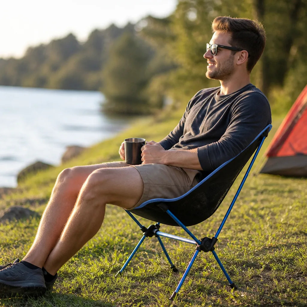 Folding Camping Chair Ultralight Breathable Mesh