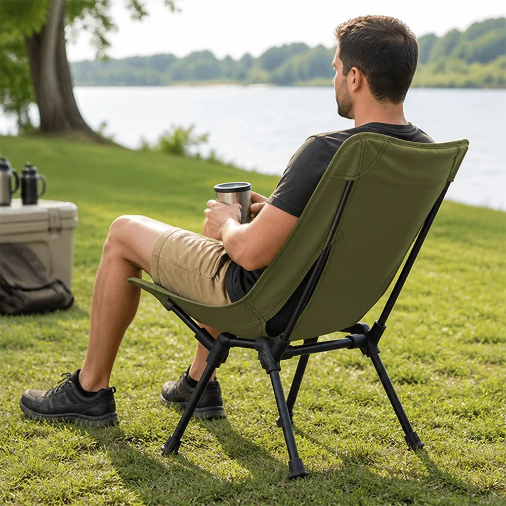 Folding Camping Chair Ultralight Oxford Cloth 331 Lb Capacity