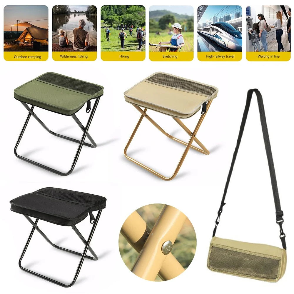Folding Chair Backpack Waterproof Seat & Quick-Unfold