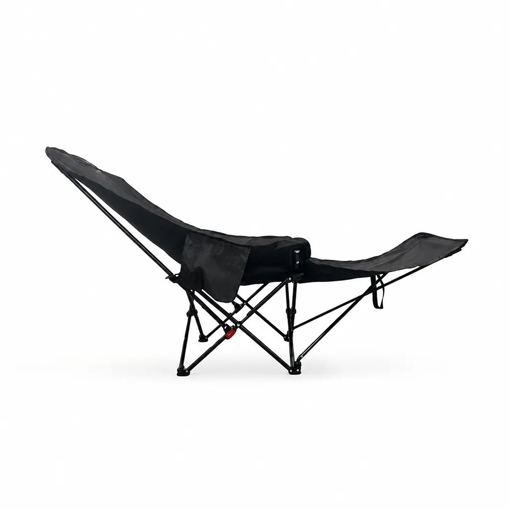 Folding Recliner Chair Curved Headrest & Leg Rest