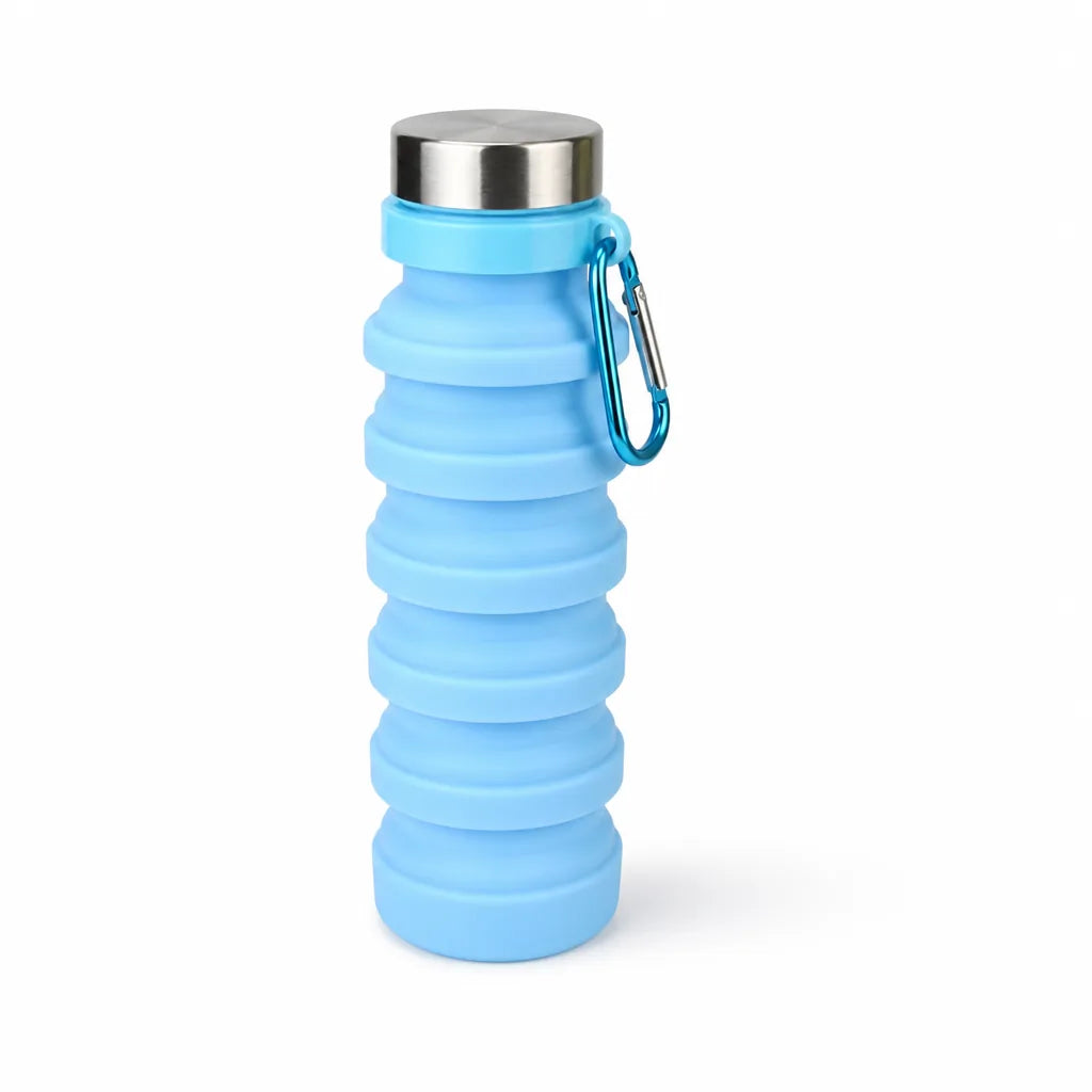 Food-Grade Silicone Collapsible Water Bottle for Hiking and Camping