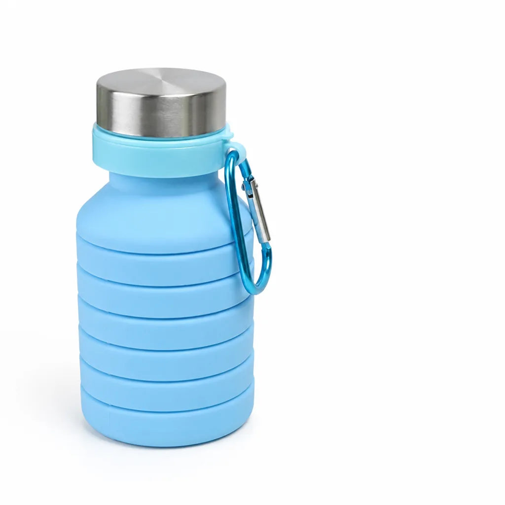Food-Grade Silicone Collapsible Water Bottle for Hiking and Camping