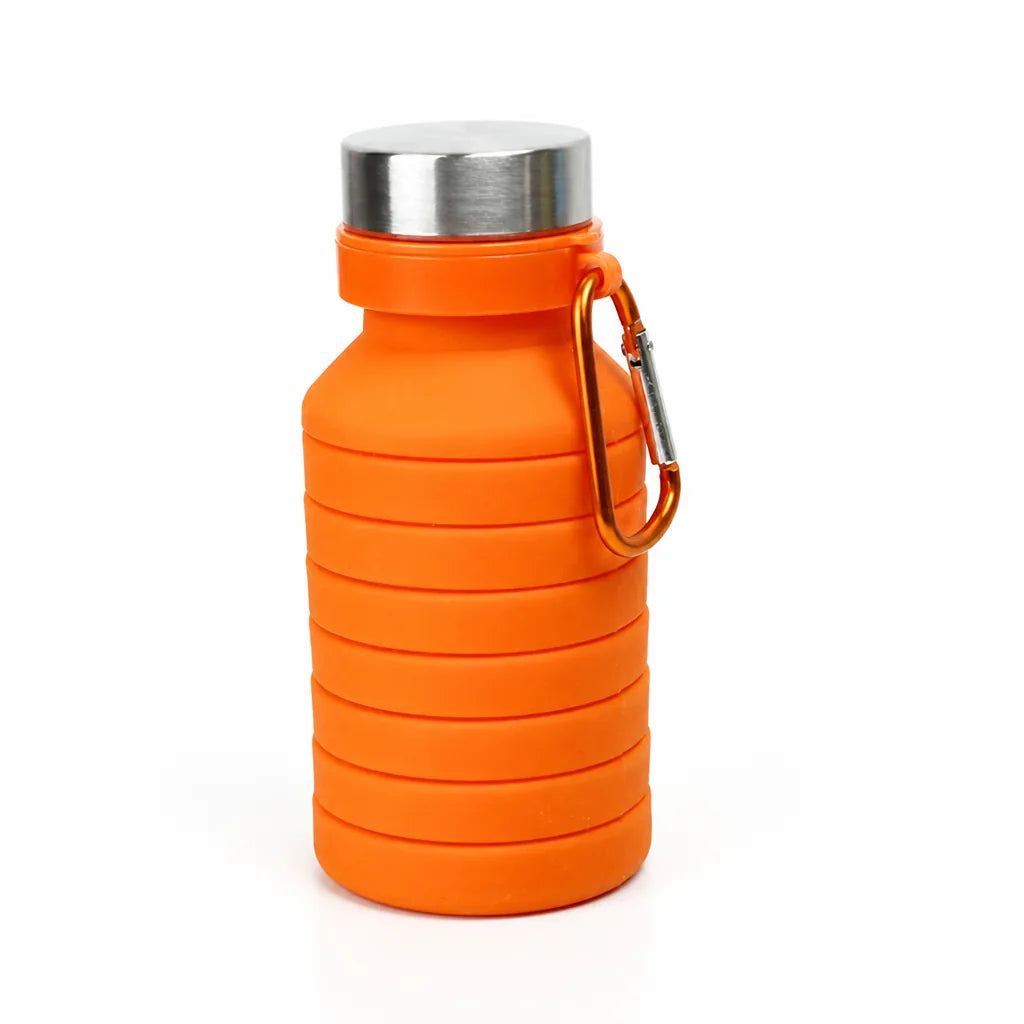 Food-Grade Silicone Collapsible Water Bottle for Hiking and Camping