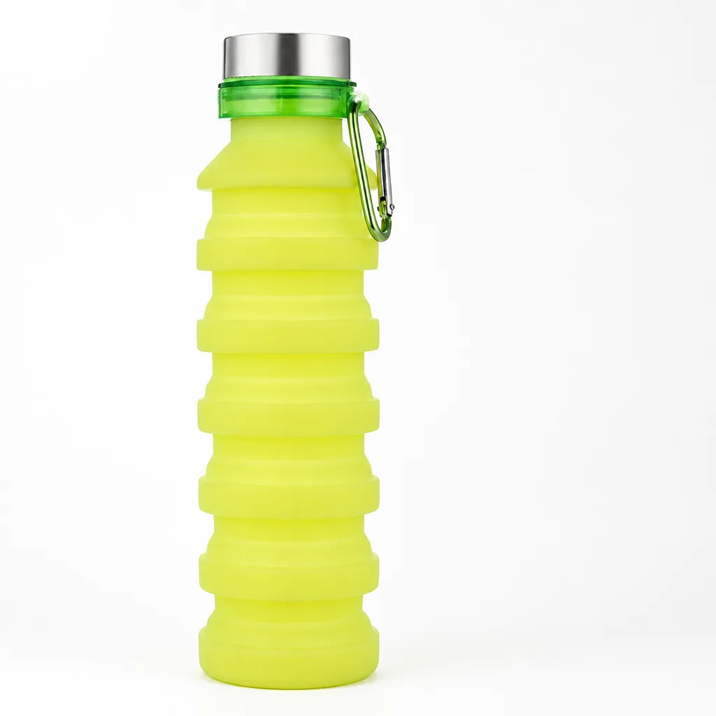 Food-Grade Silicone Collapsible Water Bottle for Hiking and Camping