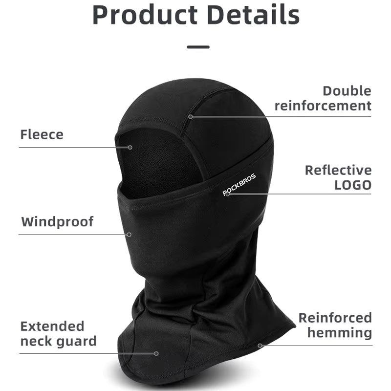Full Face Balaclava Windproof & Breathable Helmet Compatible