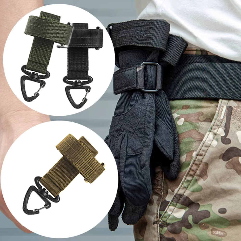 Glove Clip Nylon Swivel Buckle Belt & Backpack Attachment