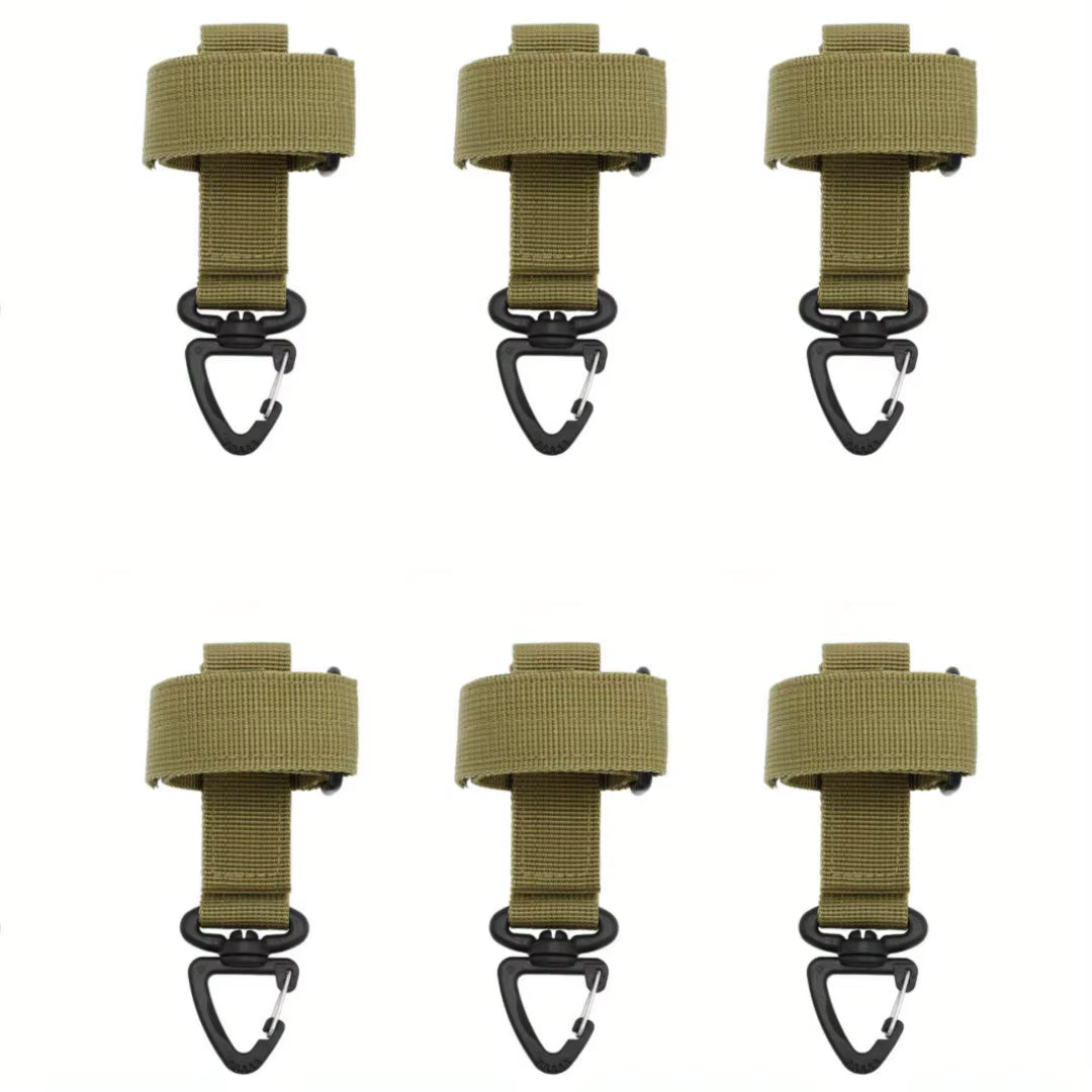 Glove Clip Nylon Swivel Buckle Belt & Backpack Attachment