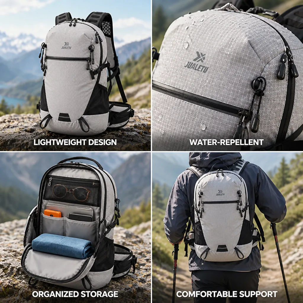 Hiking Backpack 28L Lightweight Water-Repellent