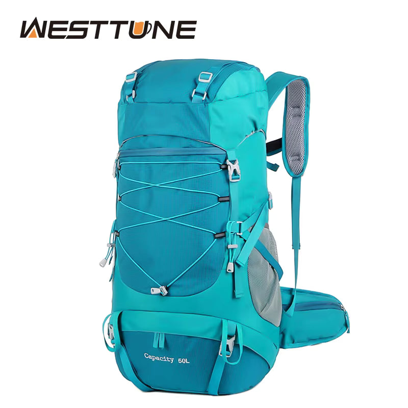 Hiking Backpack 50L Water-Resistant Rain Cover