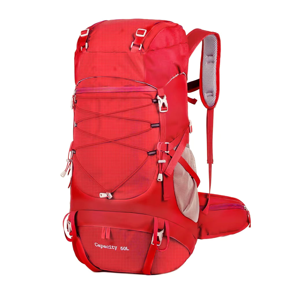 Hiking Backpack 50L Water-Resistant Rain Cover