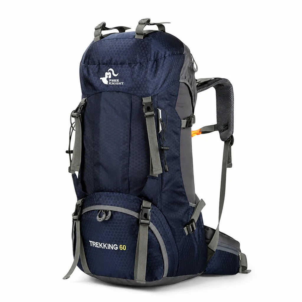 Hiking Backpack 60L Waterproof Breathable Padded Back