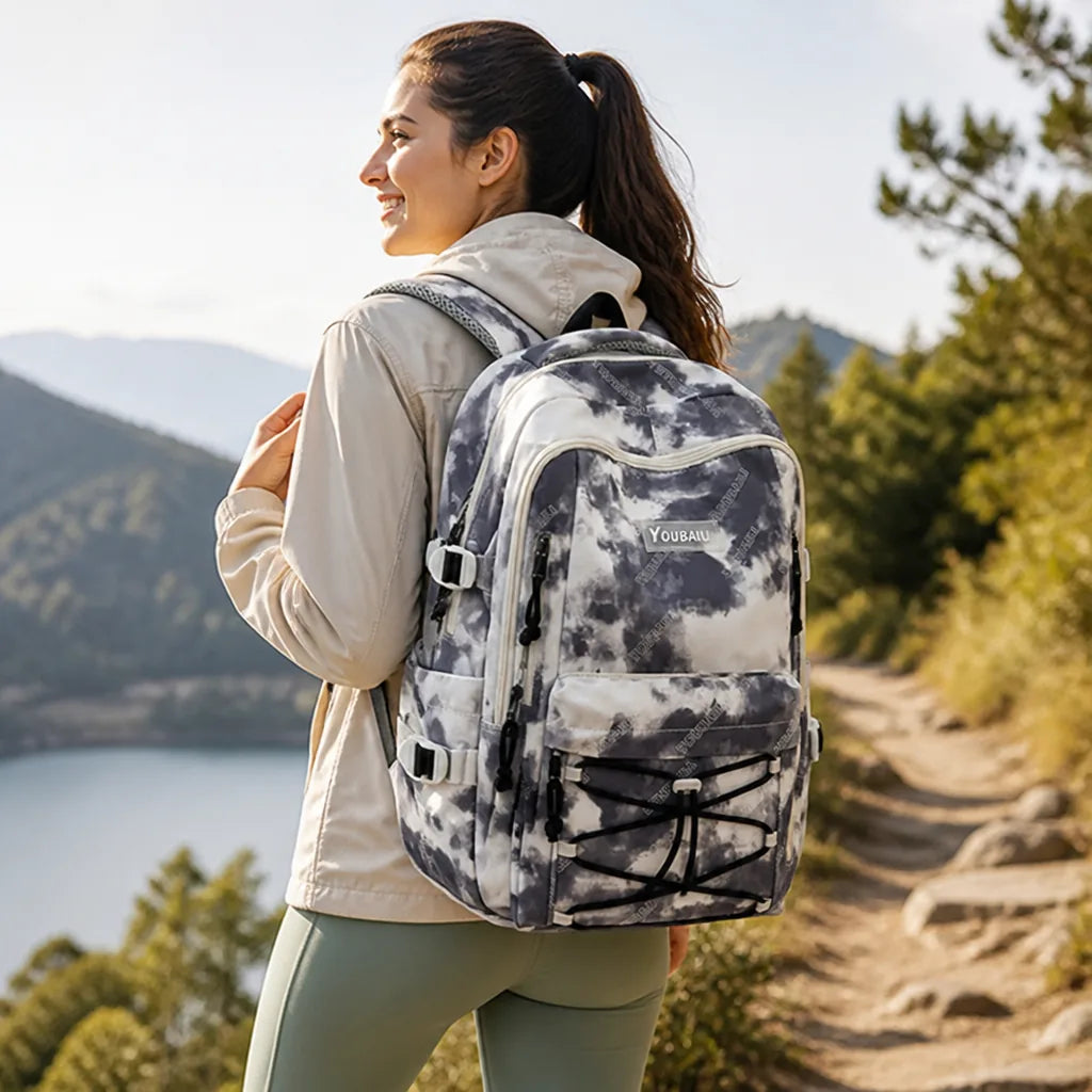 Hiking Backpack Water-Resistant Organized Compartments & Adjustable Padded Straps