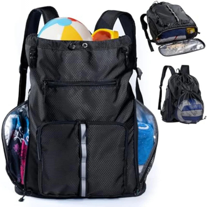 Hiking Backpack Weather-Resistant Multi-Compartment Padded Straps