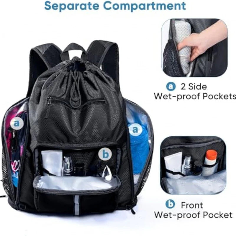 Hiking Backpack Weather-Resistant Multi-Compartment Padded Straps