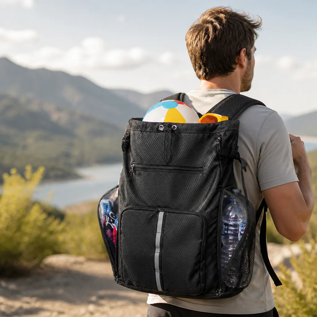 Hiking Backpack Weather-Resistant Spacious Storage & Adjustable Padded Straps