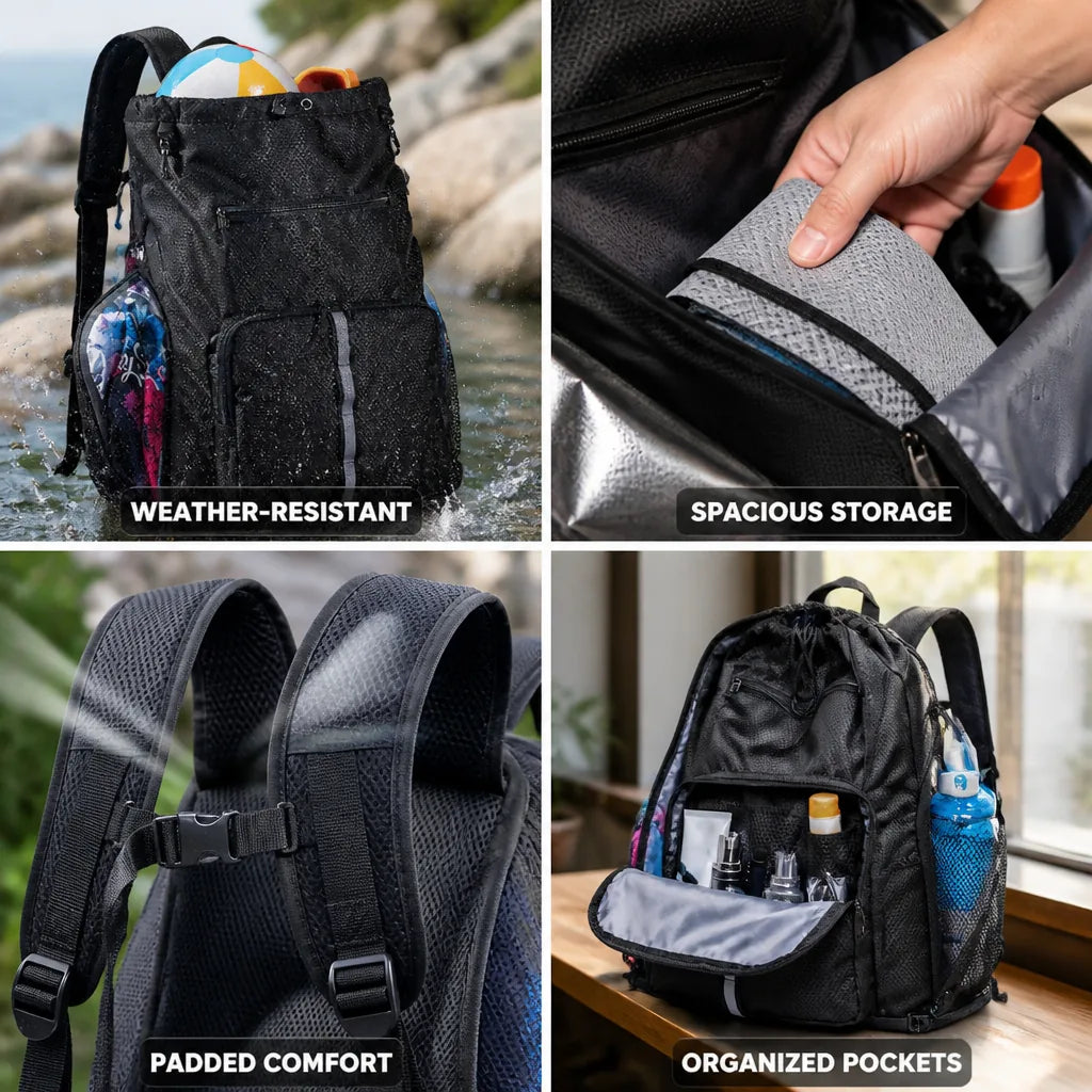 Hiking Backpack Weather-Resistant Spacious Storage & Adjustable Padded Straps