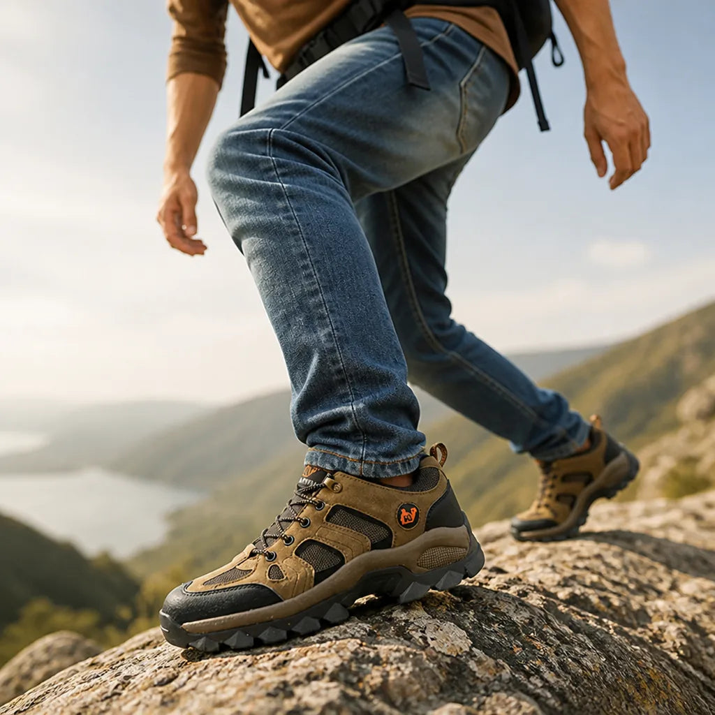 Hiking Boots Water-Repellent Reinforced Grip Sole
