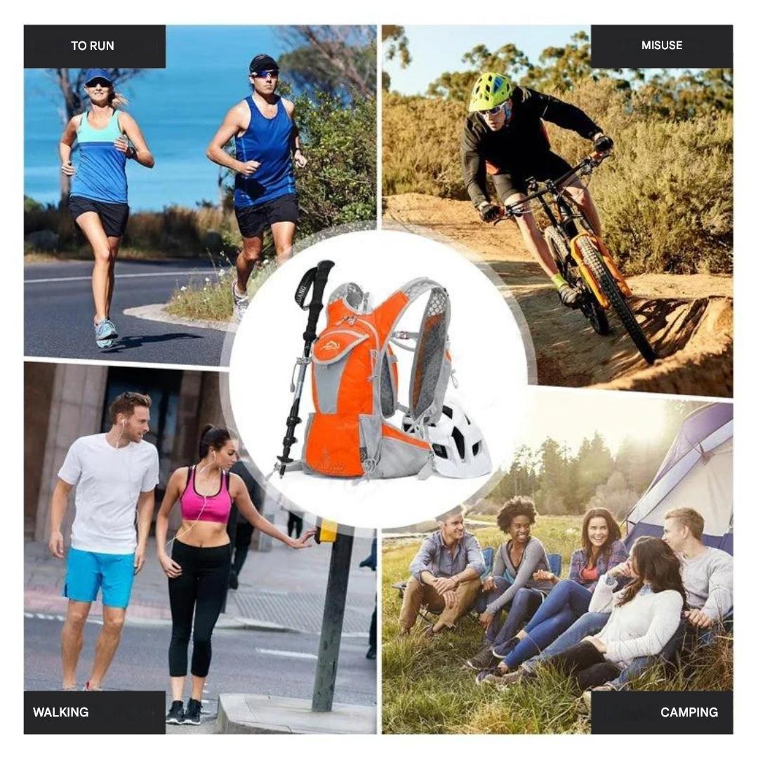 Hiking Hydration Backpack Lightweight & Waterproof 2L Bladder
