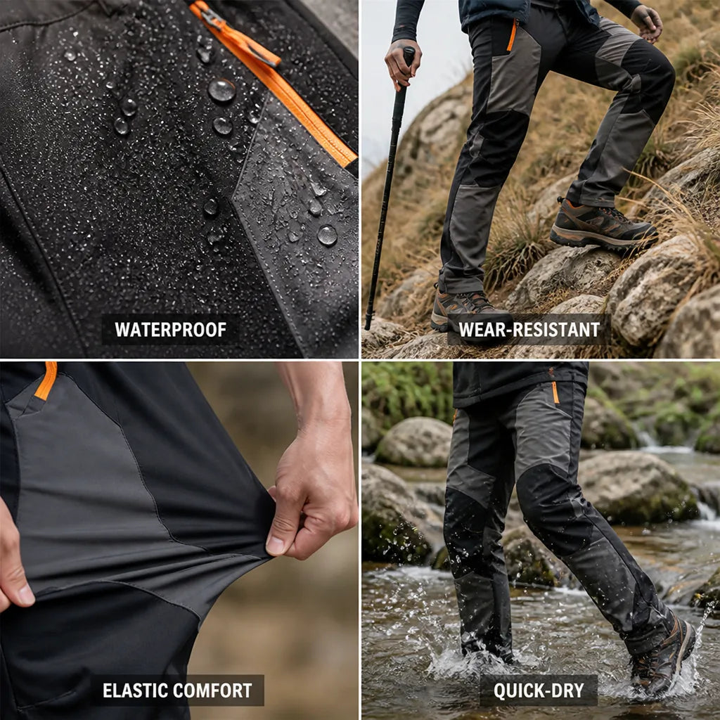 Hiking Pants Quick-Dry & Waterproof Wear-Resistant