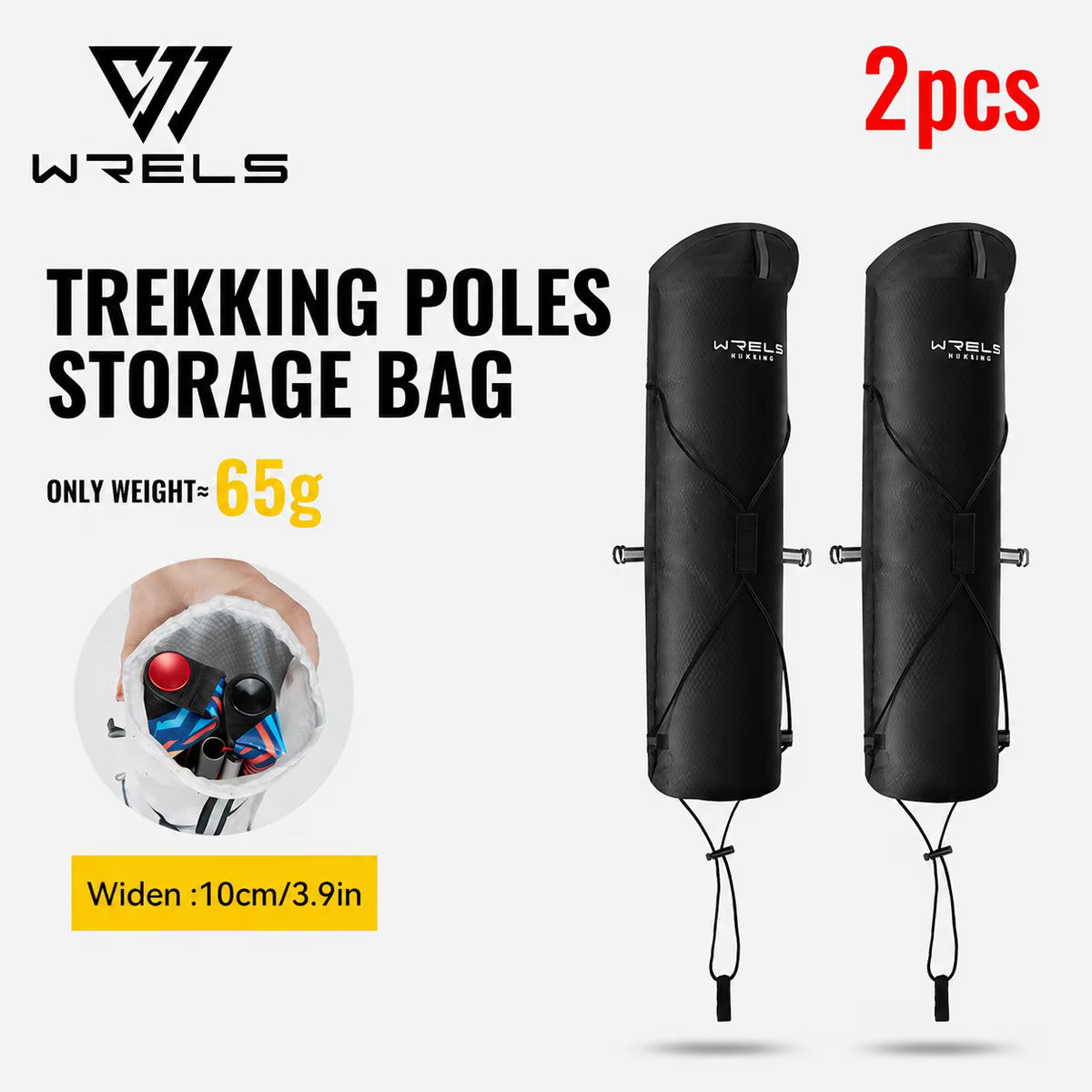 Hiking Pole Bag Lightweight Waterproof Adjustable Strap