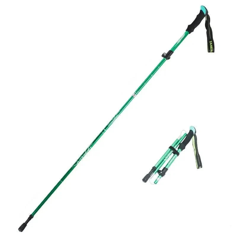 Hiking Poles Telescopic Aluminum & Carbon Fiber Soft Grip