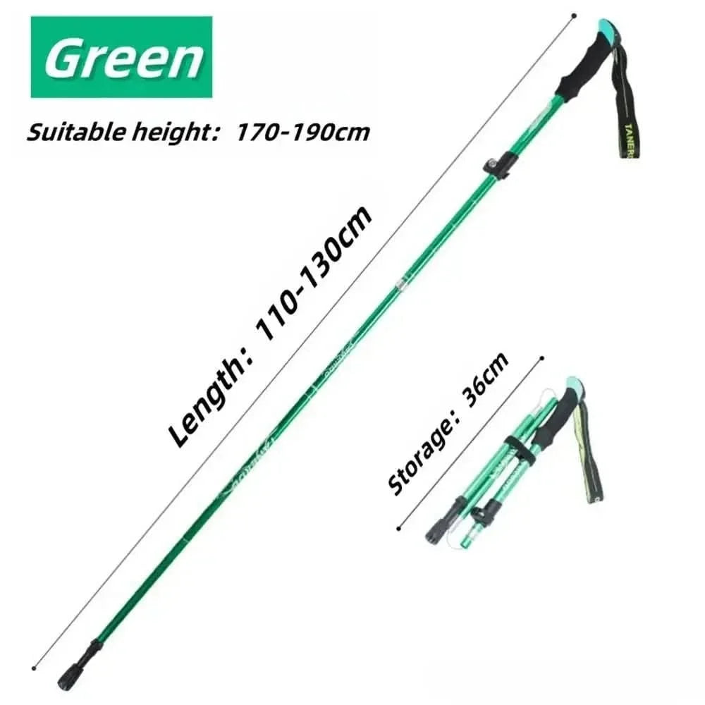 Hiking Poles Telescopic Aluminum & Carbon Fiber Soft Grip