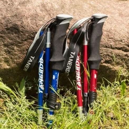 Hiking Poles Telescopic Aluminum & Carbon Fiber Soft Grip