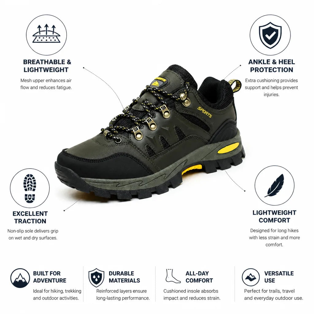 Hiking Shoes Breathable Lightweight Non-Slip Sole