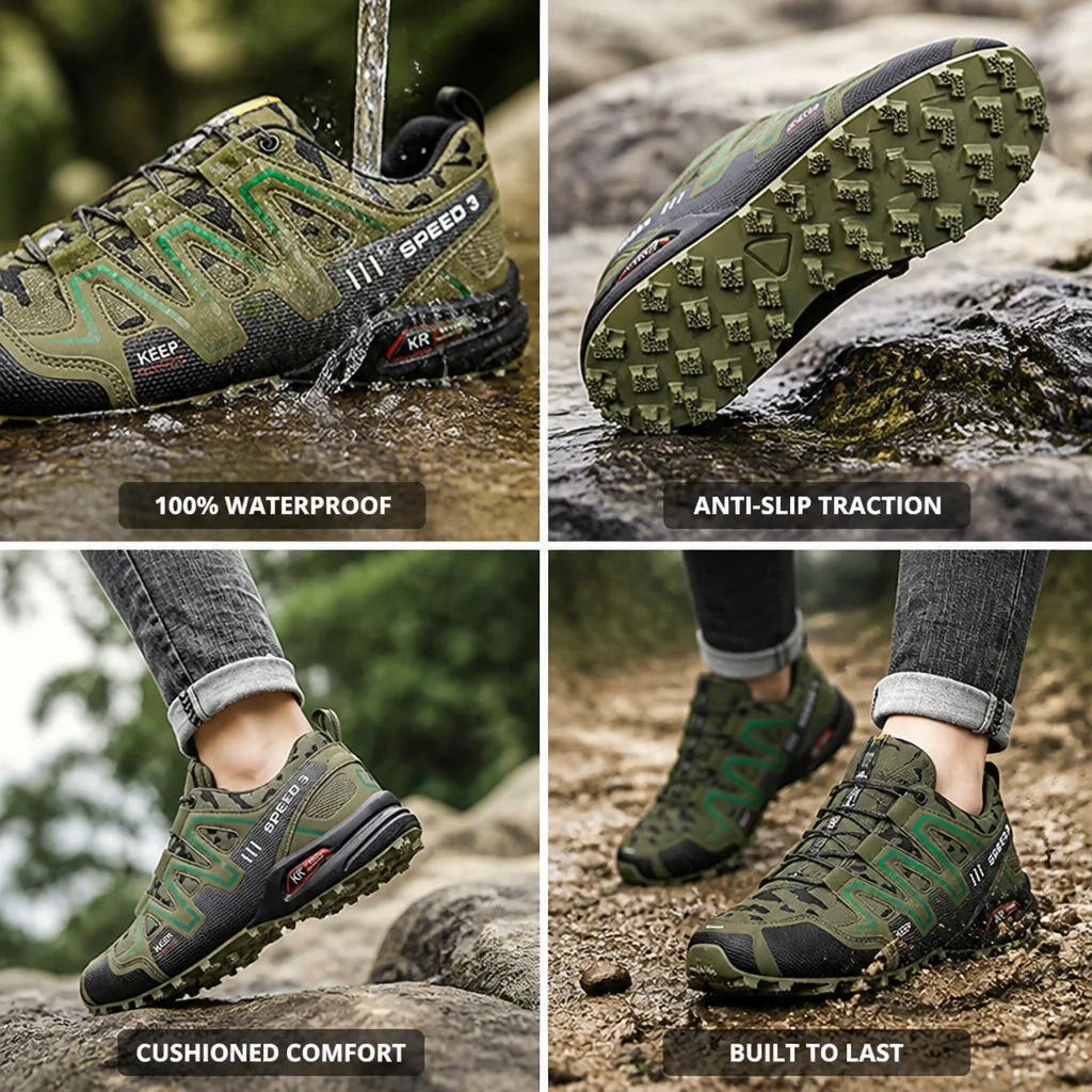 Hiking Shoes Fully Waterproof Anti-Slip & Cushioned Insole