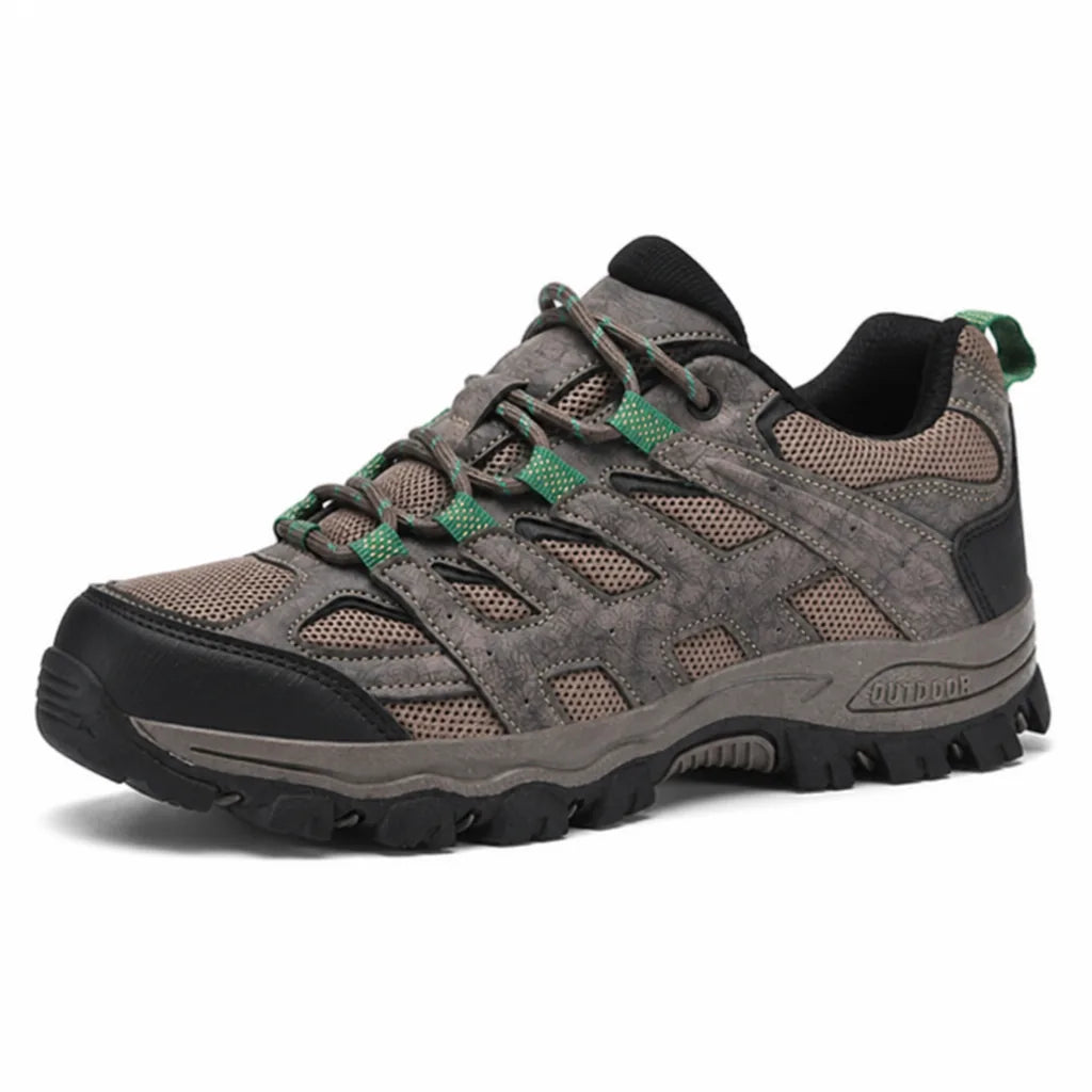 Hiking Shoes Non-Slip Rubber Sole & Water-Repellent Leather