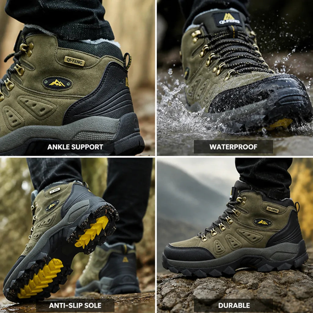 Hiking Shoes Waterproof Anti-Slip Sole Ankle Support