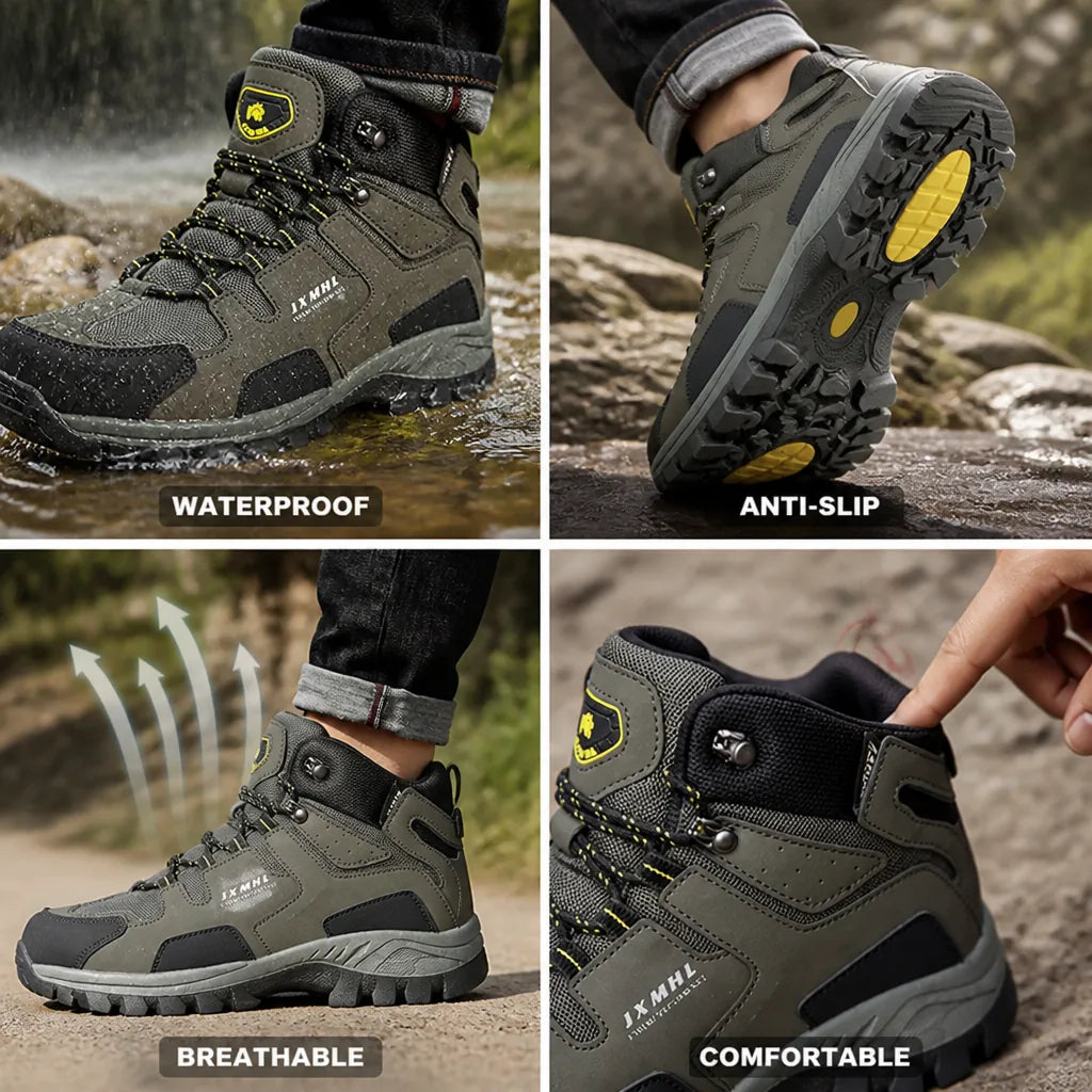 Hiking Shoes Waterproof Breathable Anti-Slip Outsole