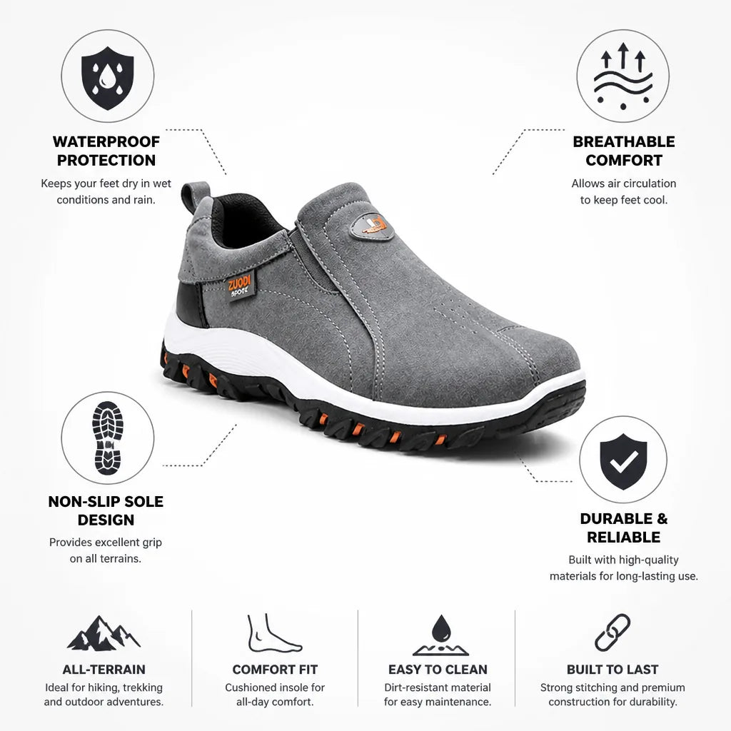 Hiking Shoes Waterproof & Breathable Non-Slip Sole