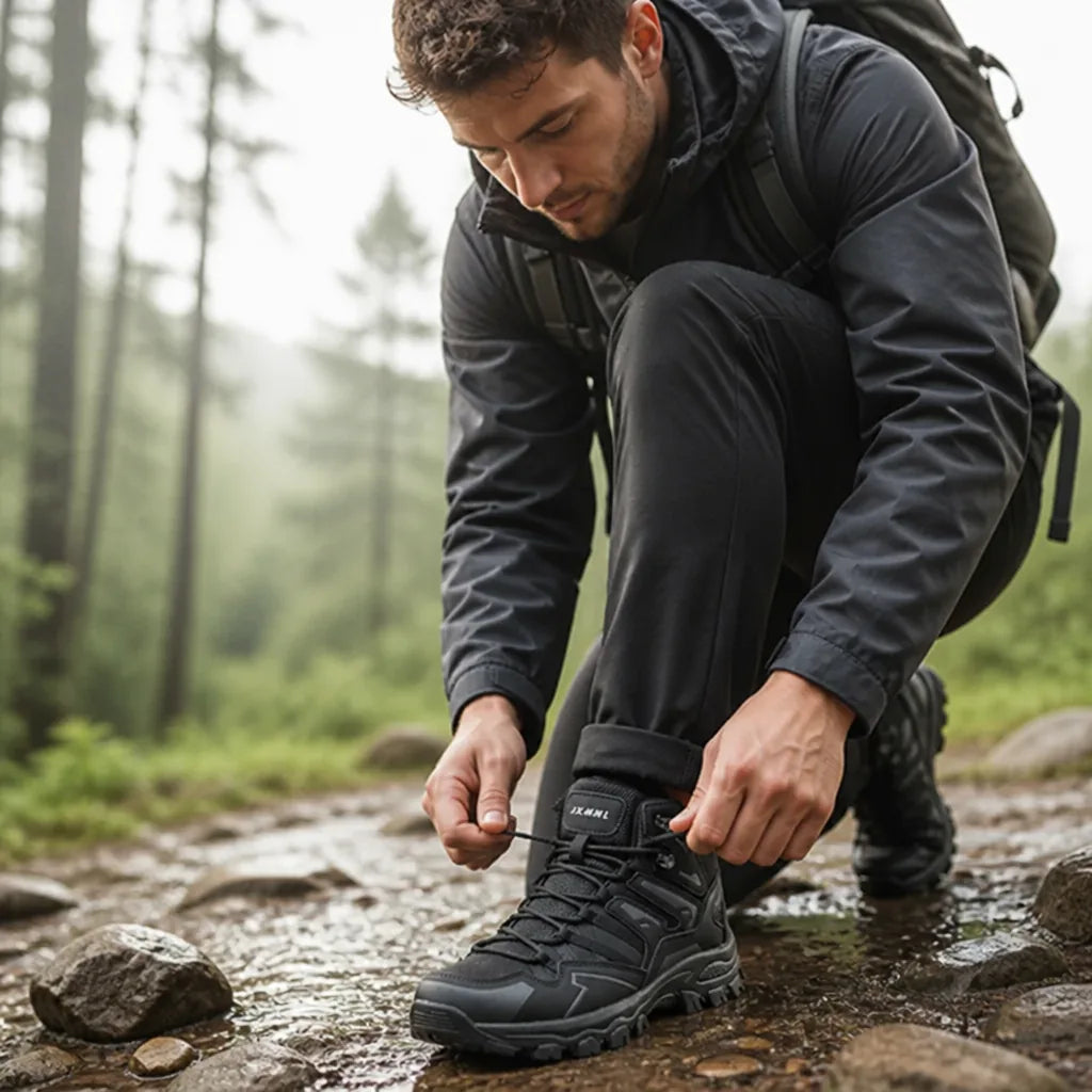 Hiking Shoes Waterproof Cushioned Heel & Non-Slip Traction