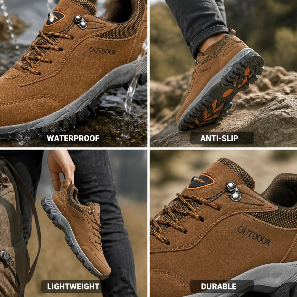 Hiking Shoes Waterproof Lightweight Anti-Slip Sole