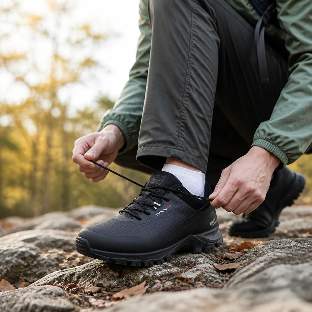 Hiking Shoes Waterproof Wide Toe Box & Cushioned Heel