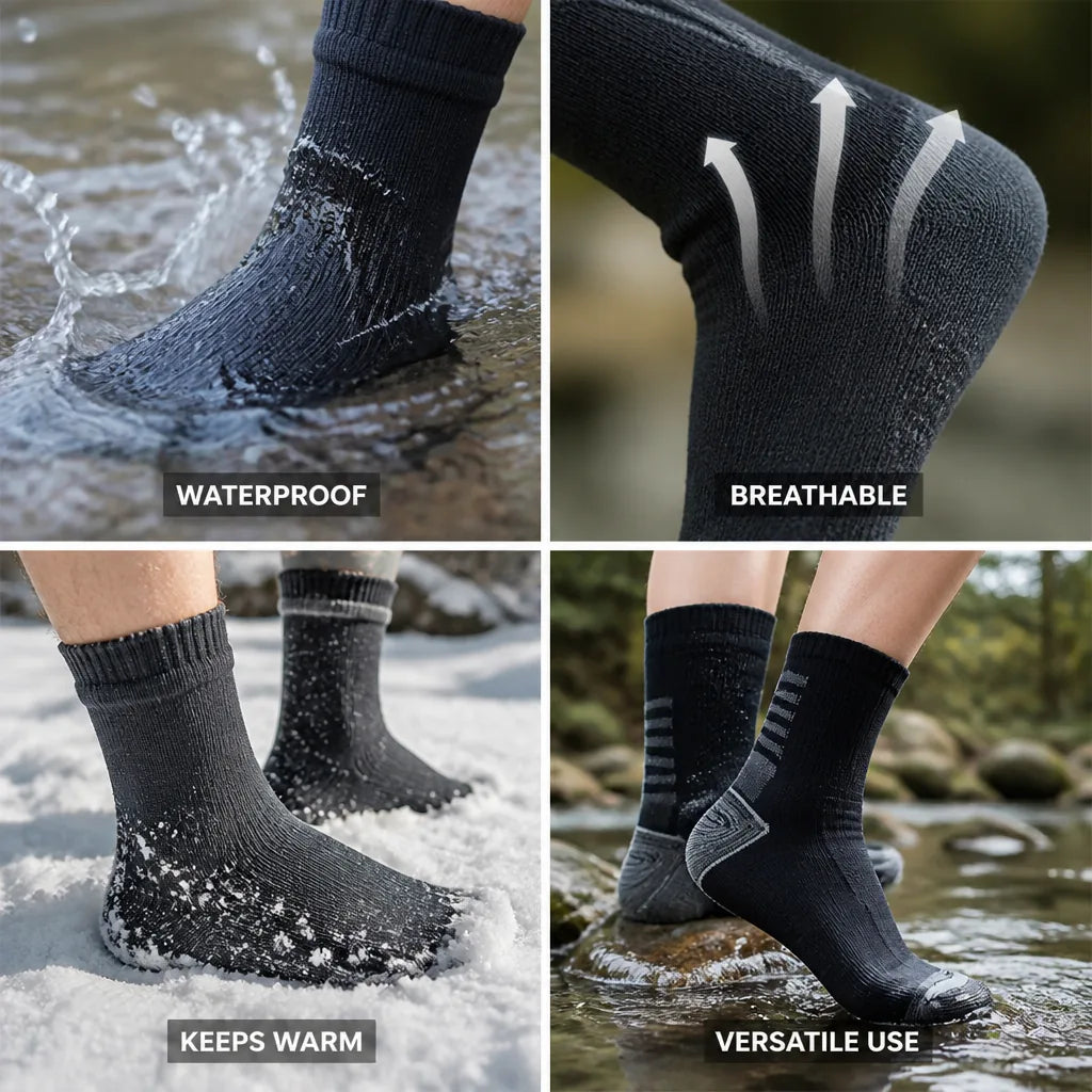 Hiking Socks Waterproof & Breathable Cold Weather
